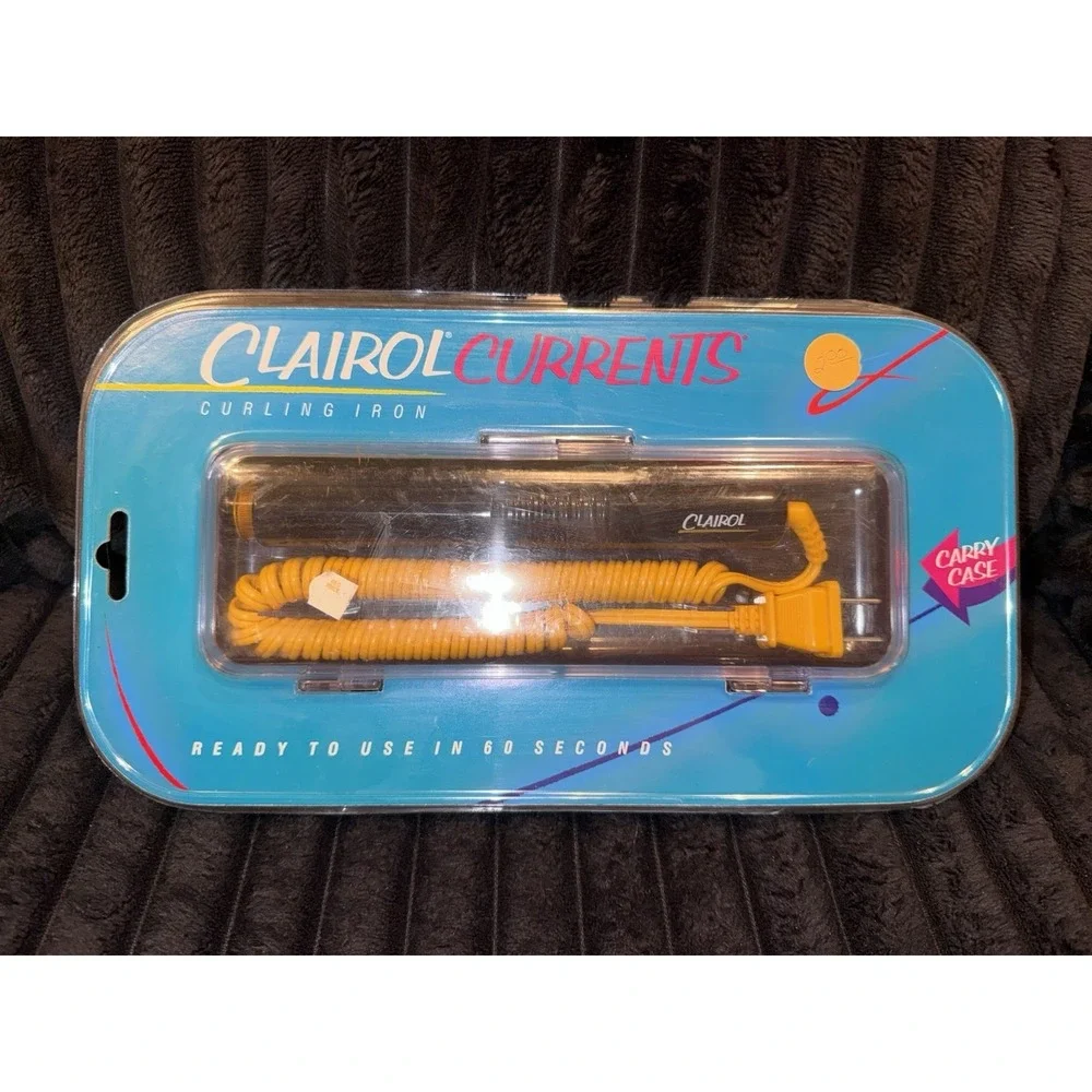 Clairol Currents Curling Iron with Carry Case Sealed - Ready To Use In 60 Second